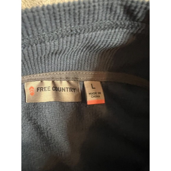 Free Country Jacket Men’s Size Large Full Zip Blue - Picture 3 of 4